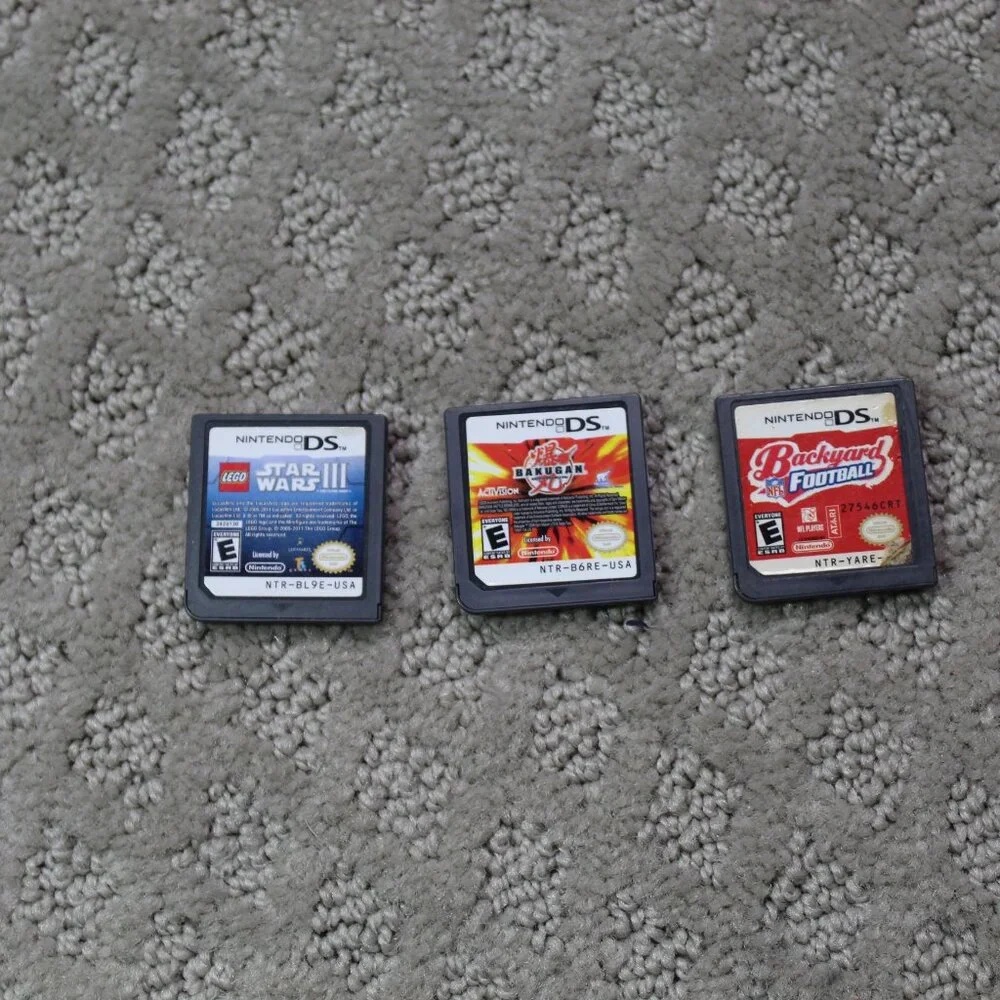 Set of 3 Nintendo DS Games: Bakugan, Lego Star Wars III, Backyard Football
